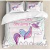 Ambesonne Christmas Duvet Cover Set, Xmas Baubles on Snow with Snowflakes Ice Holiday Humanitarian Artwork Illustration, Decorative 3 Piece Bedding Set with 2 Pillow Shams, Queen Size, White Red(Seafoam Pink)