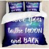 Ambesonne Christmas Duvet Cover Set, Xmas Baubles on Snow with Snowflakes Ice Holiday Humanitarian Artwork Illustration, Decorative 3 Piece Bedding Set with 2 Pillow Shams, Queen Size, White Red(Dark Purple White)