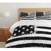 Ambesonne Christmas Duvet Cover Set, Xmas Baubles on Snow with Snowflakes Ice Holiday Humanitarian Artwork Illustration, Decorative 3 Piece Bedding Set with 2 Pillow Shams, Queen Size, White Red(White and Black)
