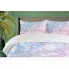 Ambesonne Christmas Duvet Cover Set, Xmas Baubles on Snow with Snowflakes Ice Holiday Humanitarian Artwork Illustration, Decorative 3 Piece Bedding Set with 2 Pillow Shams, Queen Size, White Red(Blue Pink)