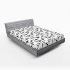 Ambesonne Christmas Fitted Sheet, Snowman with Santa Hat in The Garden with a Gift Box and Candle Cartoon Image, Soft Decorative Fabric Bedding All-Round Elastic Pocket, Twin Size, White Brown(Black Charcoal)