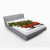 Ambesonne Christmas Fitted Sheet, Snowman with Santa Hat in The Garden with a Gift Box and Candle Cartoon Image, Soft Decorative Fabric Bedding All-Round Elastic Pocket, Twin Size, White Brown(White Red Green)