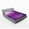Ambesonne Christmas Fitted Sheet, Snowman with Santa Hat in The Garden with a Gift Box and Candle Cartoon Image, Soft Decorative Fabric Bedding All-Round Elastic Pocket, Twin Size, White Brown(Purple)
