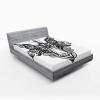 Ambesonne Christmas Fitted Sheet, Xmas Elements Candies Snowman Fir Sweets Celebration Theme, Bed Cover with All-Round Elastic Deep Pocket for Comfort, Twin XL Size, Orange White(Grey Charcoal)