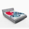 Ambesonne Christmas Fitted Sheet, Xmas Elements Candies Snowman Fir Sweets Celebration Theme, Bed Cover with All-Round Elastic Deep Pocket for Comfort, Twin XL Size, Orange White(Coral White)