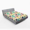Ambesonne Christmas Fitted Sheet, Xmas Elements Candies Snowman Fir Sweets Celebration Theme, Bed Cover with All-Round Elastic Deep Pocket for Comfort, Twin XL Size, Orange White(Yellow Black)