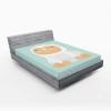 Ambesonne Christmas Fitted Sheet, Xmas Elements Candies Snowman Fir Sweets Celebration Theme, Bed Cover with All-Round Elastic Deep Pocket for Comfort, Twin XL Size, Orange White(Mint Green Sand Brown)