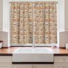 Ambesonne Christmas Kitchen Curtains, Modern Abstract Pine Trees Xmas Theme Dotted Background Print, Window Drapes 2 Panel Set Kitchen Cafe Decor, 55″ x 39″, Beige est Green and Coral(Cinnamon and Beige)