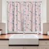 Ambesonne Christmas Kitchen Curtains, Modern Abstract Pine Trees Xmas Theme Dotted Background Print, Window Drapes 2 Panel Set Kitchen Cafe Decor, 55″ x 39″, Beige est Green and Coral(Lavender Teal Beige)