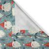 Ambesonne Christmas Kitchen Curtains, Modern Abstract Pine Trees Xmas Theme Dotted Background Print, Window Drapes 2 Panel Set Kitchen Cafe Decor, 55″ x 39″, Beige est Green and Coral(Pale Slate Blue and Vermilion)