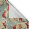 Ambesonne Christmas Kitchen Curtains, Modern Abstract Pine Trees Xmas Theme Dotted Background Print, Window Drapes 2 Panel Set Kitchen Cafe Decor, 55″ x 39″, Beige est Green and Coral(Dark Pink Pale Blue)