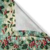 Ambesonne Christmas Kitchen Curtains, Modern Abstract Pine Trees Xmas Theme Dotted Background Print, Window Drapes 2 Panel Set Kitchen Cafe Decor, 55″ x 39″, Beige est Green and Coral(Fern Green and Vermilion)