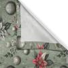 Ambesonne Christmas Kitchen Curtains, Modern Abstract Pine Trees Xmas Theme Dotted Background Print, Window Drapes 2 Panel Set Kitchen Cafe Decor, 55″ x 39″, Beige est Green and Coral(Laurel Green Coral Grey)