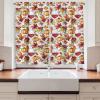 Ambesonne Christmas Kitchen Curtains, Modern Abstract Pine Trees Xmas Theme Dotted Background Print, Window Drapes 2 Panel Set Kitchen Cafe Decor, 55″ x 39″, Beige est Green and Coral(Pale Maroon Apricot and Green)