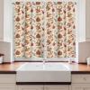 Ambesonne Christmas Kitchen Curtains, Modern Abstract Pine Trees Xmas Theme Dotted Background Print, Window Drapes 2 Panel Set Kitchen Cafe Decor, 55″ x 39″, Beige est Green and Coral(Beige Brown and Cocoa)