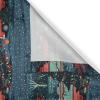 Ambesonne Christmas Kitchen Curtains, Modern Abstract Pine Trees Xmas Theme Dotted Background Print, Window Drapes 2 Panel Set Kitchen Cafe Decor, 55″ x 39″, Beige est Green and Coral(Night Blue and Hot Pink)