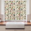 Ambesonne Christmas Kitchen Curtains, Modern Abstract Pine Trees Xmas Theme Dotted Background Print, Window Drapes 2 Panel Set Kitchen Cafe Decor, 55″ x 39″, Beige est Green and Coral(Dark Coral Teal Blue Grey)