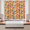 Ambesonne Christmas Kitchen Curtains, Modern Abstract Pine Trees Xmas Theme Dotted Background Print, Window Drapes 2 Panel Set Kitchen Cafe Decor, 55″ x 39″, Beige est Green and Coral(Vermilion Marigold and Green)