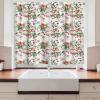 Ambesonne Christmas Kitchen Curtains, Modern Abstract Pine Trees Xmas Theme Dotted Background Print, Window Drapes 2 Panel Set Kitchen Cafe Decor, 55″ x 39″, Beige est Green and Coral(Burgundy Tan and Vermilion)