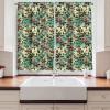 Ambesonne Christmas Kitchen Curtains, Modern Abstract Pine Trees Xmas Theme Dotted Background Print, Window Drapes 2 Panel Set Kitchen Cafe Decor, 55″ x 39″, Beige est Green and Coral(Fern Green and Vermilion)