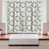 Ambesonne Christmas Kitchen Curtains, Modern Abstract Pine Trees Xmas Theme Dotted Background Print, Window Drapes 2 Panel Set Kitchen Cafe Decor, 55″ x 39″, Beige est Green and Coral(Teal Coral and Mustard)