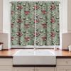 Ambesonne Christmas Kitchen Curtains, Modern Abstract Pine Trees Xmas Theme Dotted Background Print, Window Drapes 2 Panel Set Kitchen Cafe Decor, 55″ x 39″, Beige est Green and Coral(Laurel Green Coral Grey)