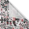 Ambesonne Christmas Kitchen Curtains, Modern Abstract Pine Trees Xmas Theme Dotted Background Print, Window Drapes 2 Panel Set Kitchen Cafe Decor, 55″ x 39″, Beige est Green and Coral(Dark Coral Black White)