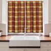Ambesonne Christmas Kitchen Curtains, Modern Abstract Pine Trees Xmas Theme Dotted Background Print, Window Drapes 2 Panel Set Kitchen Cafe Decor, 55″ x 39″, Beige est Green and Coral(Paprika Orange Rust)