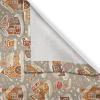 Ambesonne Christmas Kitchen Curtains, Modern Abstract Pine Trees Xmas Theme Dotted Background Print, Window Drapes 2 Panel Set Kitchen Cafe Decor, 55″ x 39″, Beige est Green and Coral(Cinnamon and Beige)