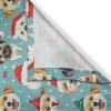 Ambesonne Christmas Kitchen Curtains, Modern Abstract Pine Trees Xmas Theme Dotted Background Print, Window Drapes 2 Panel Set Kitchen Cafe Decor, 55″ x 39″, Beige est Green and Coral(Seafoam Vermilion Green)