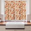 Ambesonne Christmas Kitchen Curtains, Modern Abstract Pine Trees Xmas Theme Dotted Background Print, Window Drapes 2 Panel Set Kitchen Cafe Decor, 55″ x 39″, Beige est Green and Coral(Ginger Marigold and Beige)