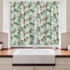 Ambesonne Christmas Kitchen Curtains, Modern Abstract Pine Trees Xmas Theme Dotted Background Print, Window Drapes 2 Panel Set Kitchen Cafe Decor, 55″ x 39″, Beige est Green and Coral(Pale Mint Green and Vermilion)