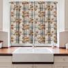 Ambesonne Christmas Kitchen Curtains, Modern Abstract Pine Trees Xmas Theme Dotted Background Print, Window Drapes 2 Panel Set Kitchen Cafe Decor, 55″ x 39″, Beige est Green and Coral(Pale Grey Apricot Brown)