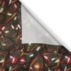 Ambesonne Christmas Kitchen Curtains, Modern Abstract Pine Trees Xmas Theme Dotted Background Print, Window Drapes 2 Panel Set Kitchen Cafe Decor, 55″ x 39″, Beige est Green and Coral(Green Yellow and Orange)