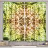 Ambesonne Christmas Kitchen Curtains, Taste of Xmas Season Frame Gingerbread Cookies and Biscuits, Window Drapes 2 Panel Set for Kitchen Cafe Decor, 55″ x 39″, Brown Green(Green Brown)
