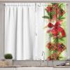 Ambesonne Christmas Kitchen Curtains, Taste of Xmas Season Frame Gingerbread Cookies and Biscuits, Window Drapes 2 Panel Set for Kitchen Cafe Decor, 55″ x 39″, Brown Green(Fern Green Red Apple Green)