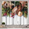 Ambesonne Christmas Kitchen Curtains, Taste of Xmas Season Frame Gingerbread Cookies and Biscuits, Window Drapes 2 Panel Set for Kitchen Cafe Decor, 55″ x 39″, Brown Green(Rose Green)
