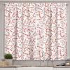 Ambesonne Christmas Kitchen Curtains, Taste of Xmas Season Frame Gingerbread Cookies and Biscuits, Window Drapes 2 Panel Set for Kitchen Cafe Decor, 55″ x 39″, Brown Green(Vermilion White)