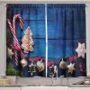 Ambesonne Christmas Kitchen Curtains, Taste of Xmas Season Frame Gingerbread Cookies and Biscuits, Window Drapes 2 Panel Set for Kitchen Cafe Decor, 55″ x 39″, Brown Green(Night Blue Ecru and Red)