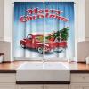 Ambesonne Christmas Kitchen Curtains, Taste of Xmas Season Frame Gingerbread Cookies and Biscuits, Window Drapes 2 Panel Set for Kitchen Cafe Decor, 55″ x 39″, Brown Green(Maroon Blue)