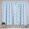 Ambesonne Christmas Kitchen Curtains, Taste of Xmas Season Frame Gingerbread Cookies and Biscuits, Window Drapes 2 Panel Set for Kitchen Cafe Decor, 55″ x 39″, Brown Green(Pale Blue Taupe White)