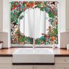 Ambesonne Christmas Kitchen Curtains, Taste of Xmas Season Frame Gingerbread Cookies and Biscuits, Window Drapes 2 Panel Set for Kitchen Cafe Decor, 55″ x 39″, Brown Green(Aqua Vermilion)