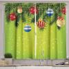 Ambesonne Christmas Kitchen Curtains, Taste of Xmas Season Frame Gingerbread Cookies and Biscuits, Window Drapes 2 Panel Set for Kitchen Cafe Decor, 55″ x 39″, Brown Green(Avocado Green)
