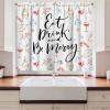 Ambesonne Christmas Kitchen Curtains, Taste of Xmas Season Frame Gingerbread Cookies and Biscuits, Window Drapes 2 Panel Set for Kitchen Cafe Decor, 55″ x 39″, Brown Green(Black Vermilion)