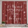 Ambesonne Christmas Kitchen Curtains, Taste of Xmas Season Frame Gingerbread Cookies and Biscuits, Window Drapes 2 Panel Set for Kitchen Cafe Decor, 55″ x 39″, Brown Green(Red and White)