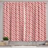 Ambesonne Christmas Kitchen Curtains, Taste of Xmas Season Frame Gingerbread Cookies and Biscuits, Window Drapes 2 Panel Set for Kitchen Cafe Decor, 55″ x 39″, Brown Green(Red Cream)