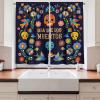Ambesonne Christmas Kitchen Curtains, Taste of Xmas Season Frame Gingerbread Cookies and Biscuits, Window Drapes 2 Panel Set for Kitchen Cafe Decor, 55″ x 39″, Brown Green(Indigo Multicolor)