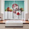Ambesonne Christmas Kitchen Curtains, Taste of Xmas Season Frame Gingerbread Cookies and Biscuits, Window Drapes 2 Panel Set for Kitchen Cafe Decor, 55″ x 39″, Brown Green(Soft Blue Red)