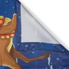 Ambesonne Christmas Kitchen Curtains, Taste of Xmas Season Frame Gingerbread Cookies and Biscuits, Window Drapes 2 Panel Set for Kitchen Cafe Decor, 55″ x 39″, Brown Green(Navy Blue Multicolor)