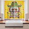 Ambesonne Christmas Kitchen Curtains, Taste of Xmas Season Frame Gingerbread Cookies and Biscuits, Window Drapes 2 Panel Set for Kitchen Cafe Decor, 55″ x 39″, Brown Green(Yellow)